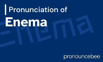 enema traduzione|how to pronounce enema.